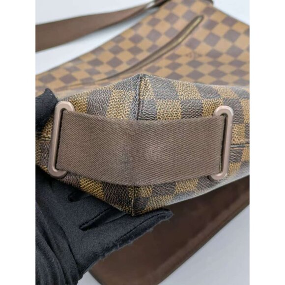 Pre-Owned Louis Vuitton Damier Ebene MM Brooklyn Messenger Bag Brown - Picture 15 of 16